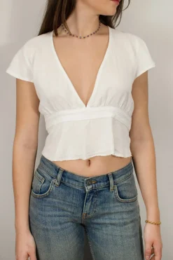 Subdued Blusa con fiocco Multicolor Hot