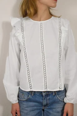Subdued Blusa con rouches Multicolor
