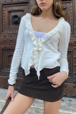 Subdued Cardigan con rouches Multicolor Online