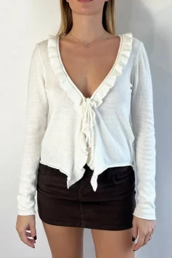 Subdued Cardigan con rouches Multicolor Online