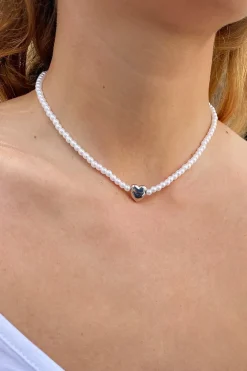 Subdued Collana perle e cuore Multicolor Best