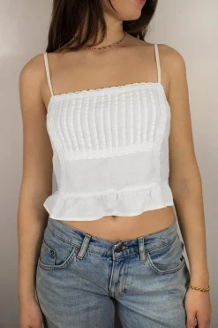 Subdued Crop top con balza Multicolor Outlet