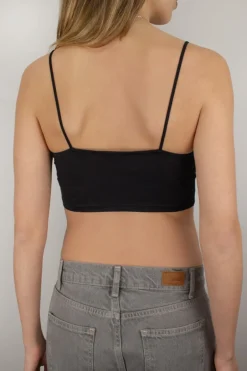 Subdued Crop top scollo a  V Multicolor