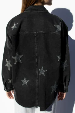 Subdued Giacca oversize stelle strass Multicolor Hot