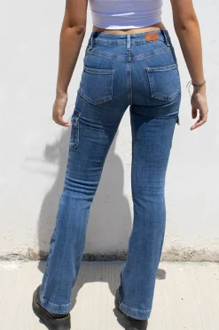 Subdued Jeans flare con tasconi Multicolor New