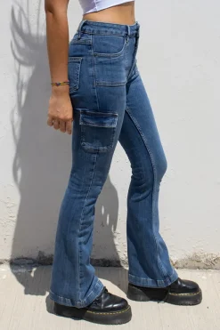Subdued Jeans flare con tasconi Multicolor New