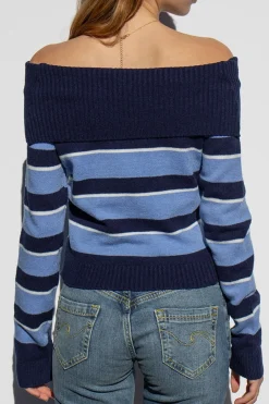 Subdued Maglione Off Shoulders Multicolor Best