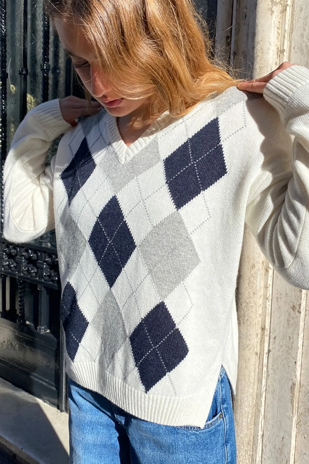 Subdued Maglione spacchetti rombi Multicolor Sale