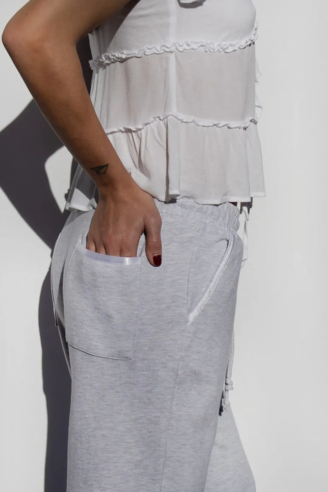 Subdued Pantaloni tuta inserti raso Multicolor Sale