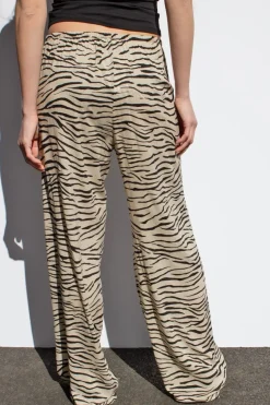 Subdued Pantaloni wide leg con coulisse Multicolor Hot