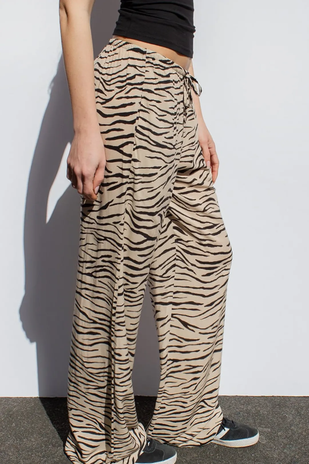Subdued Pantaloni wide leg con coulisse Multicolor Hot