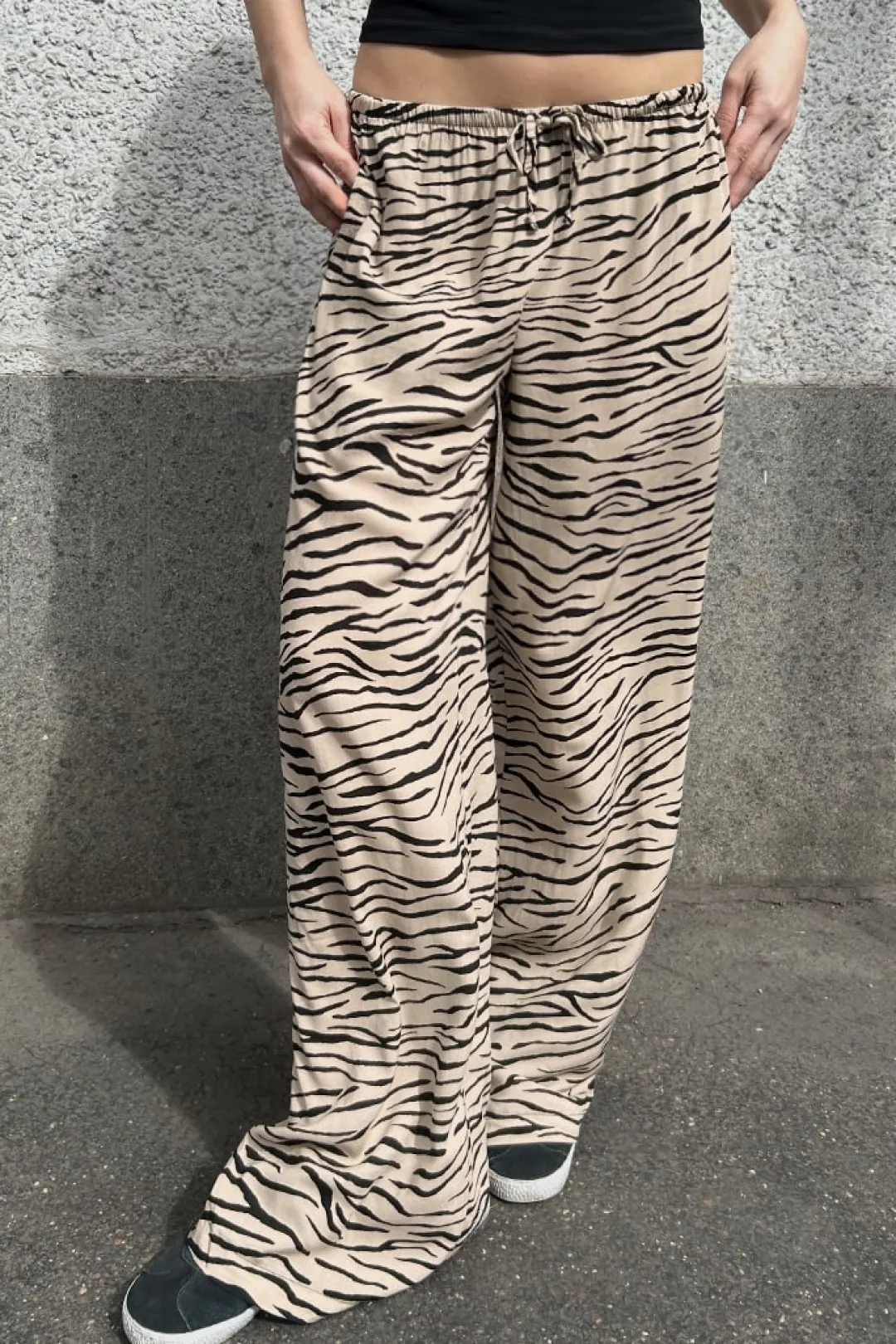 Subdued Pantaloni wide leg con coulisse Multicolor Hot