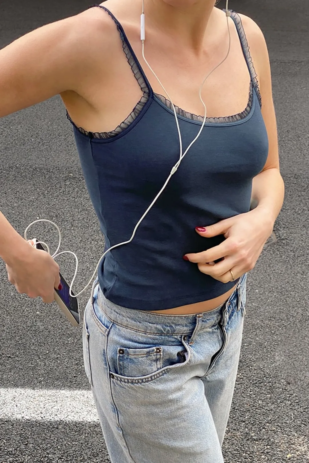 Subdued Tank top inserti in tulle Multicolor Online