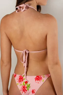Subdued Top bikini triangolo con rouches Multicolor Online