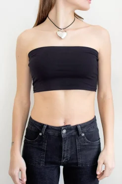 Subdued Top crop a fascia Multicolor Clearance