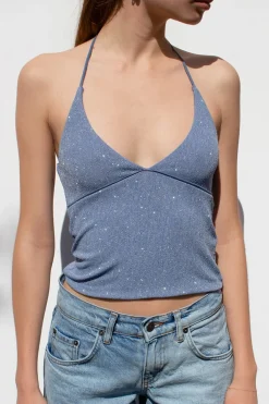 Subdued Top scollo a V Multicolor Discount