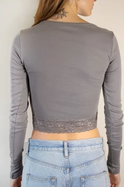 Subdued T-shirt fondo pizzo Multicolor Clearance